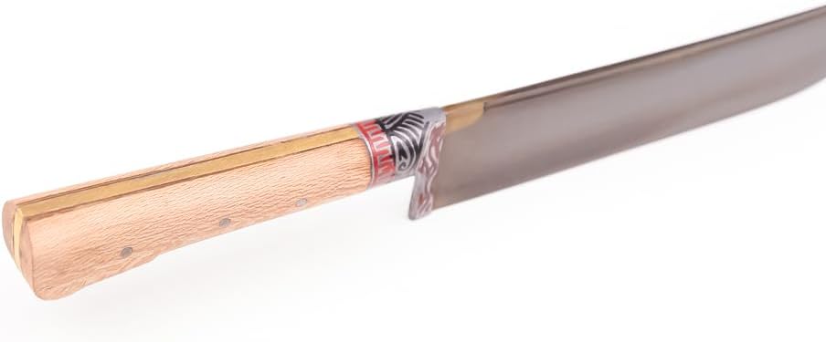 Usbekisches Kochmesser Klingen Kohlenstoffstahl Hartstahl Pchak Premium Küchenmesser inkl. Schutzhül