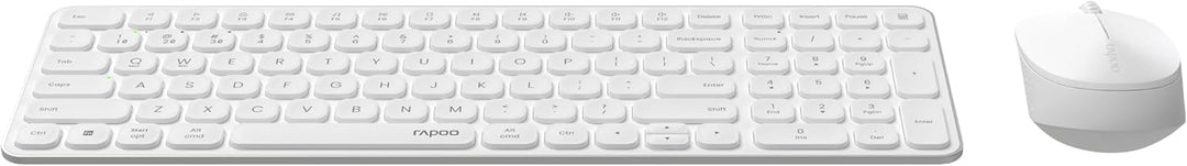 Rapoo 9310M kabelloses Tastatur-Maus Set Wireless Deskset 2400 DPI Sensor bis zu 12 Monate Batteriel