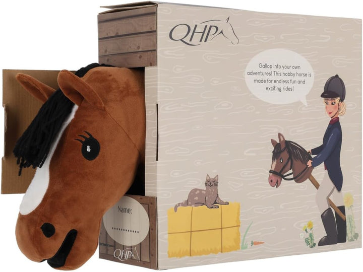QHP Steckenpferd Hobby Horse (Braun), Braun