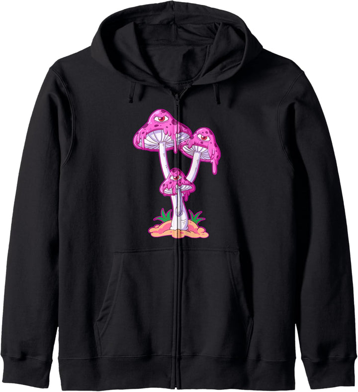 Pastell Goth Musrooms Geschenk Kapuzenjacke