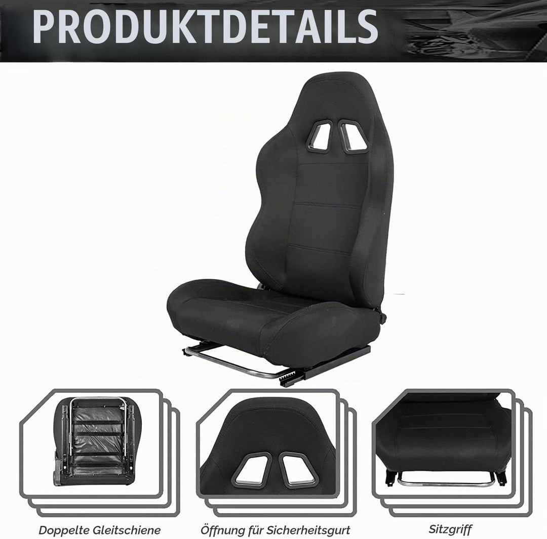 Dardoo Racing Gaming Simulator Cockpit Frame Sitz mit verstellbaren Doppel Slide Adapt Gaming Simula