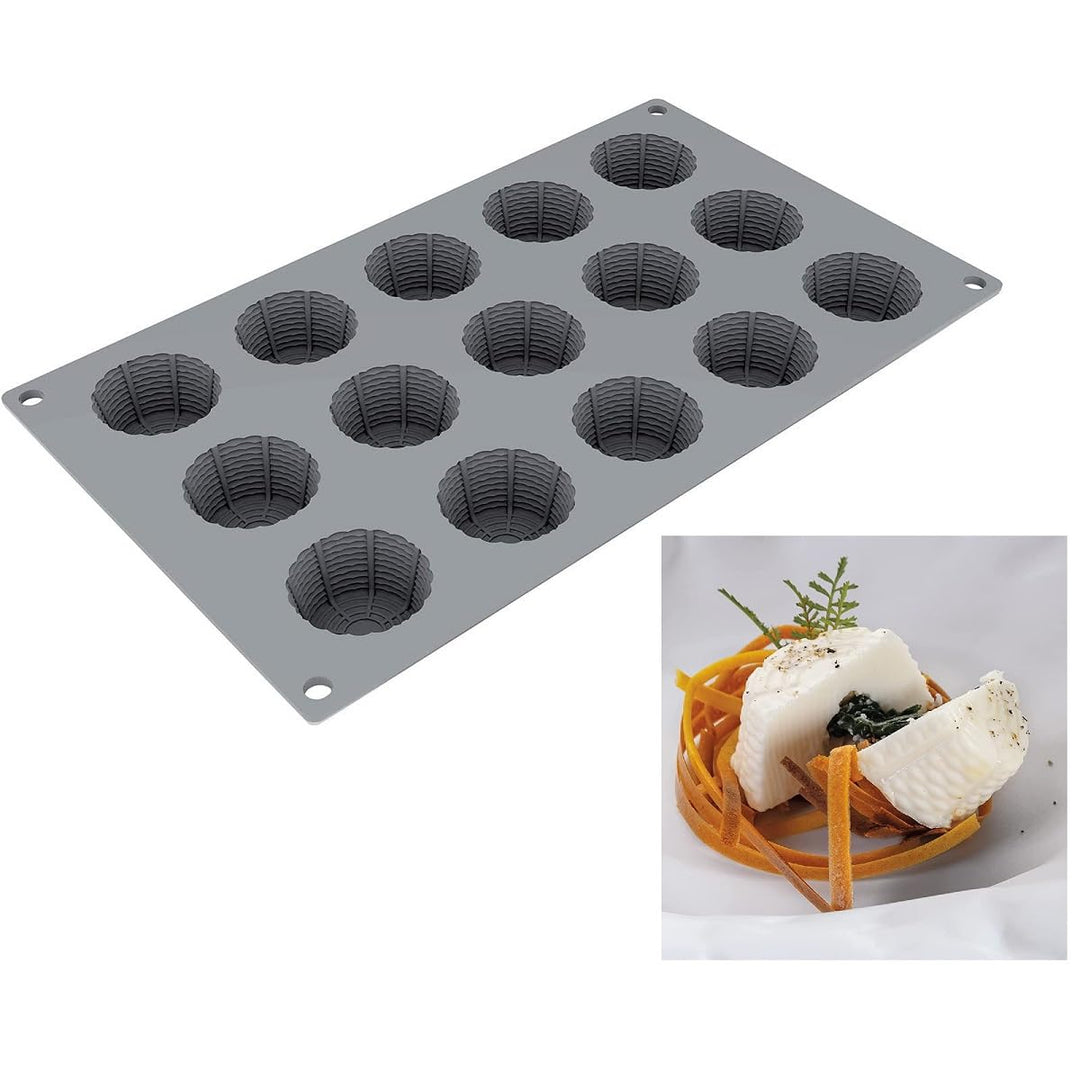 Silikonform Ricotta GG040 Pfauen, 15 Fingerabdrücke