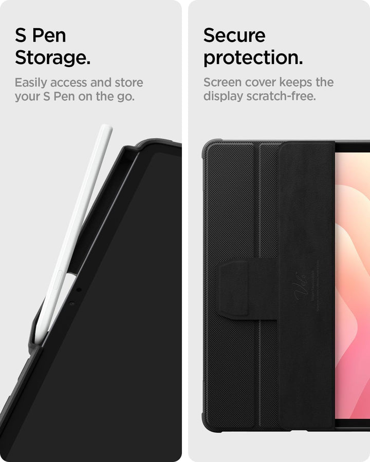 Spigen Rugged Armor Pro Hülle für Galaxy Tab S11 (2025) | Robuste Hülle mit S Pen Halter, Tri Fold C