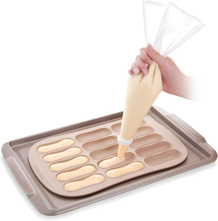 Tescoma Backform für Löffelbiskuits, Éclair Form, aus hitzebeständigem Silikon, Löffelbiskuits