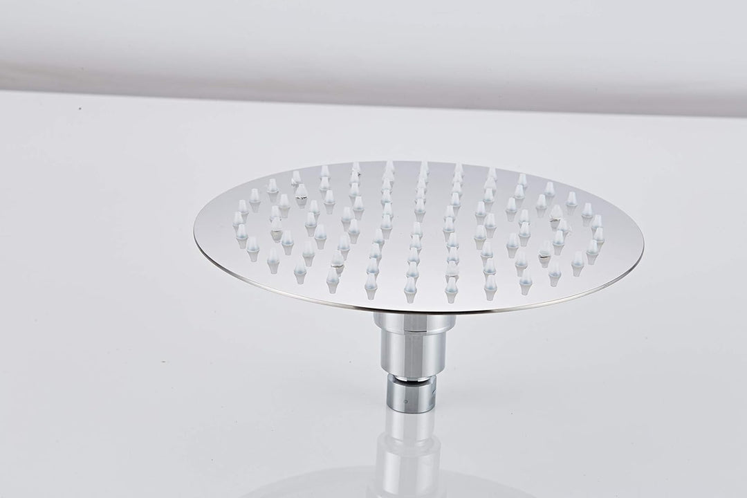 Fyeer -8 Zoll Led Regendusche Einbauduschköpfe Edelstahl Duschkopf Regenbrause Brausekopf aus Edelst