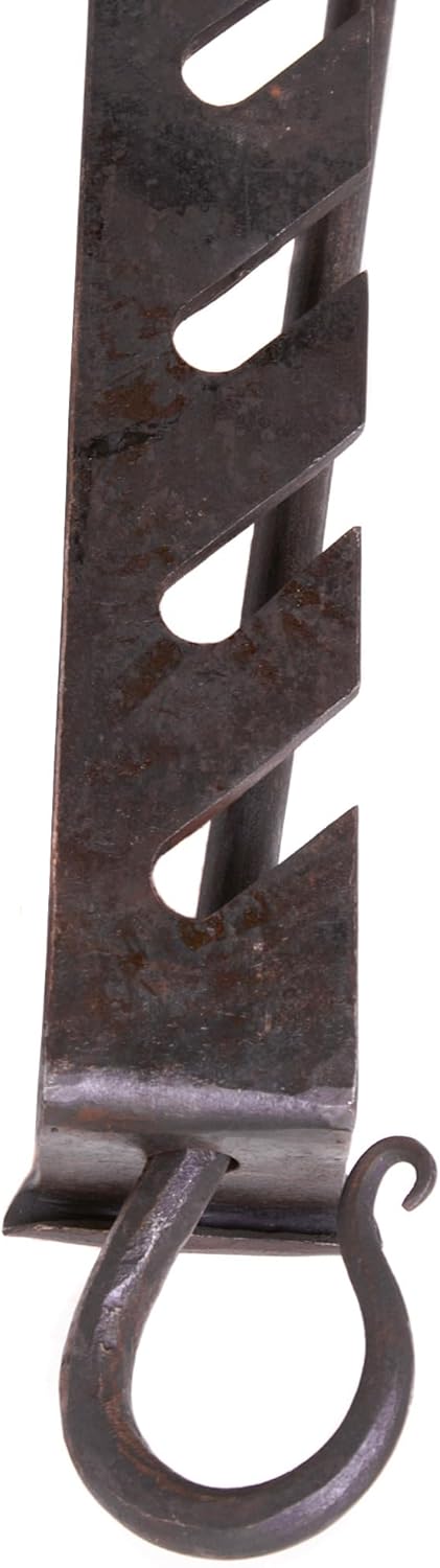 Ulfberth - Mittelalterlicher Verstellbarer Kesselhaken handgeschmiedet - ca. 80 cm Länge - Ideal für