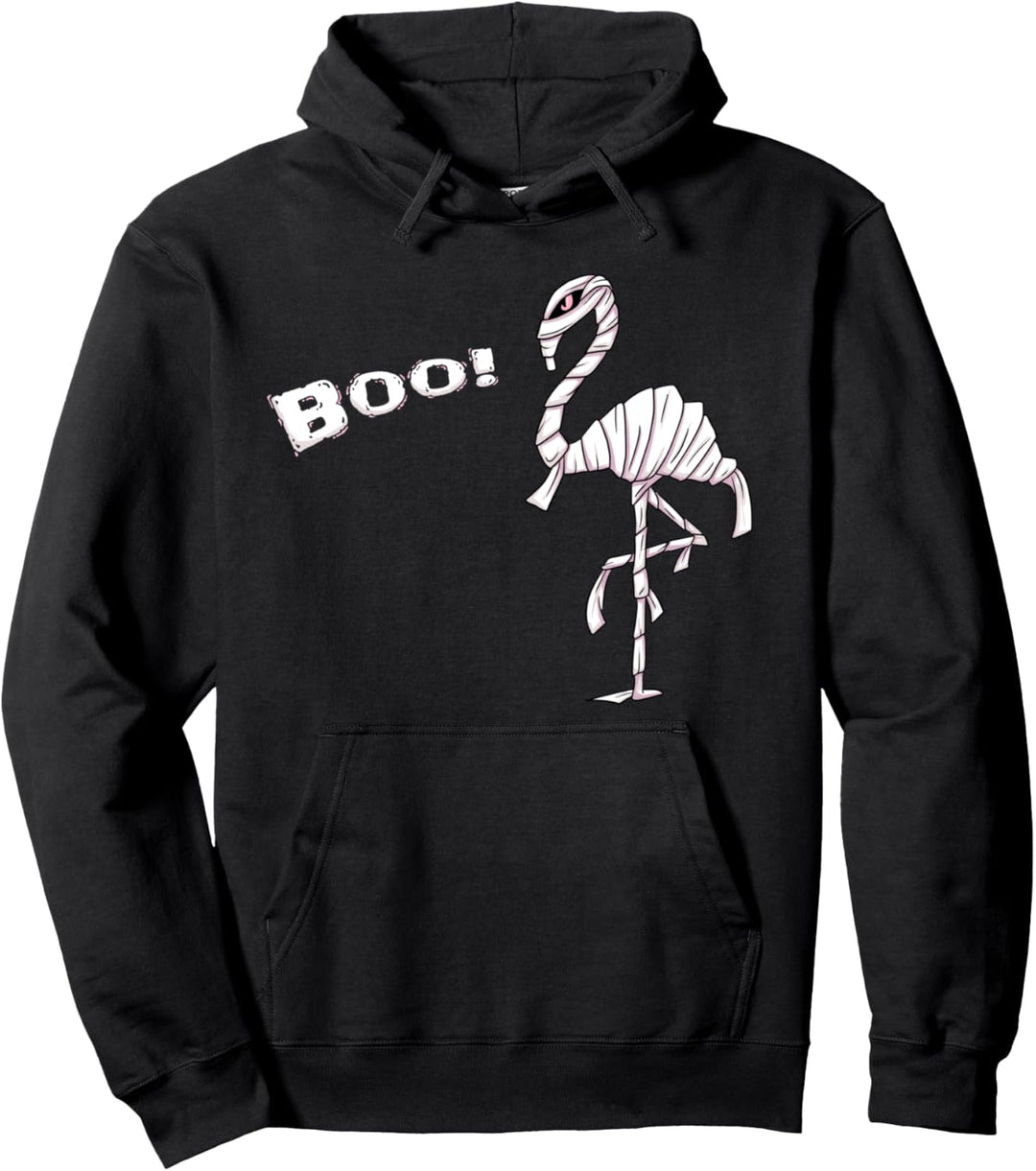 Boo Pink Flamingo Mumie Halloween Kostüm Pullover Hoodie