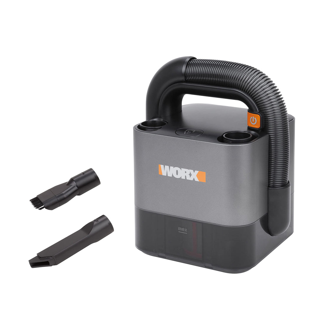 WORX WX030.9 Max Akku Autostaubsauger - beutelloser Hand-Staubsauger - 20V - mit Fugendüse und Kombi