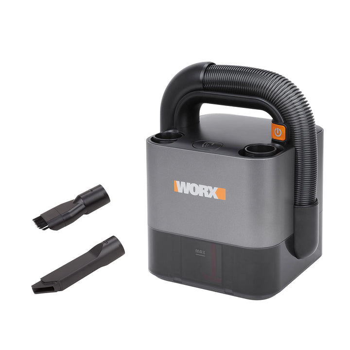 WORX WX030.9 Max Akku Autostaubsauger - beutelloser Hand-Staubsauger - 20V - mit Fugendüse und Kombi