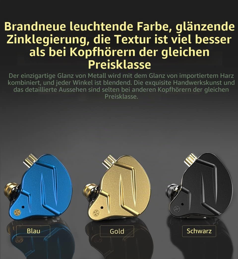 CCA KZ ZSN Pro X In Ear Kopfhörer 1BA 1DD Stereo Earbuds Kopfhörer HiFi Sport Gaming 3.5 mm Wagenheb