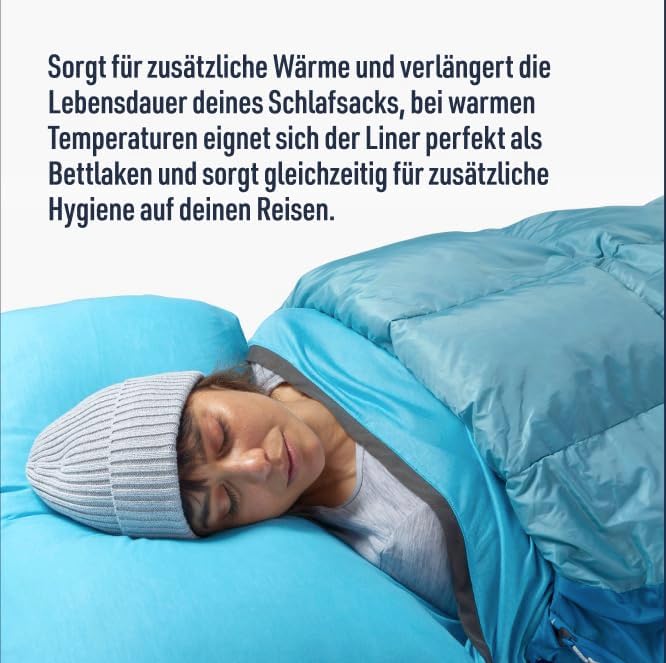 Sea to Summit Breeze Schlafsack Liner Standard-Mumie mit Kordelzug, Standard-Mumie mit Kordelzug