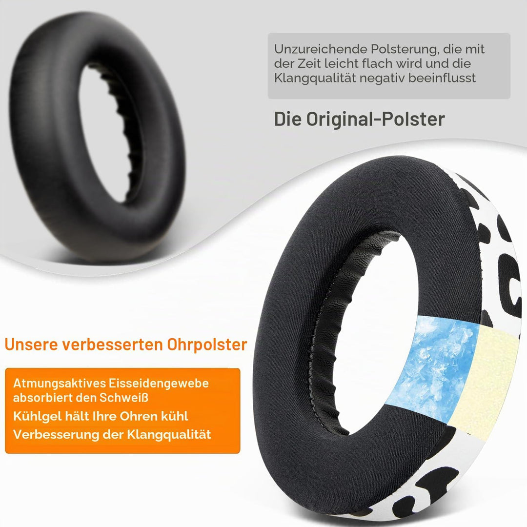 SOULWIT Kühlgel Ersatzpolster Ersatz Ohrpolster für Bose 700 (NC700 NC 700) Noise Cancelling Kopfhör