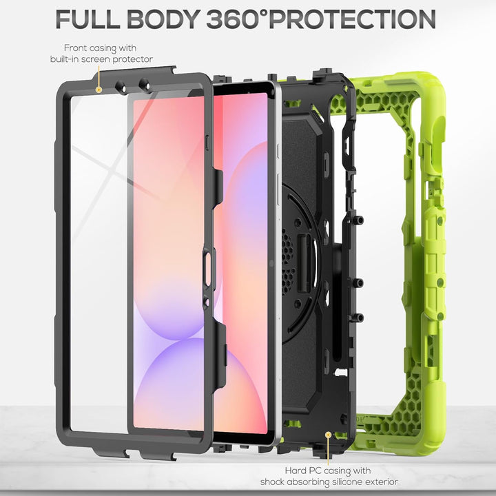 SEYMAC Hülle für Samsung Galaxy Tab S10 Lite / S10 FE / S9 FE 10,9 Zoll / S9 11 Zoll, Stossfeste Hül