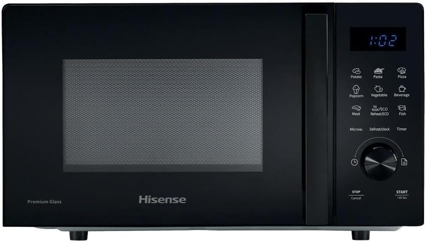 Hisense, H20MOBSD1H MWO ONLY 20L Türöffnung links LED Display mit Tasten 9 Funktionen max. Leistung