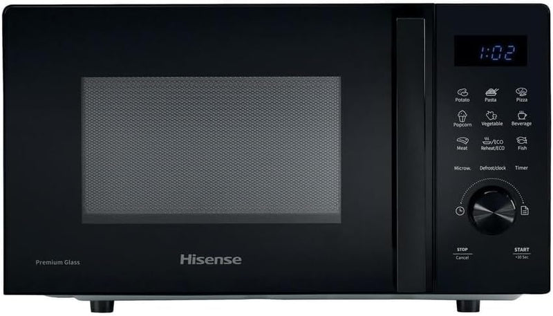 Hisense, H20MOBSD1H MWO ONLY 20L Türöffnung links LED Display mit Tasten 9 Funktionen max. Leistung