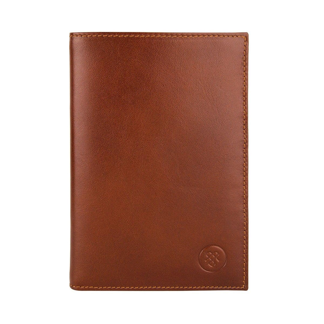 Maxwell Scott The PIANILLO RFID Leather Breast Pocket Wallet (Tan) Chestnut Tan, Chestnut Tan