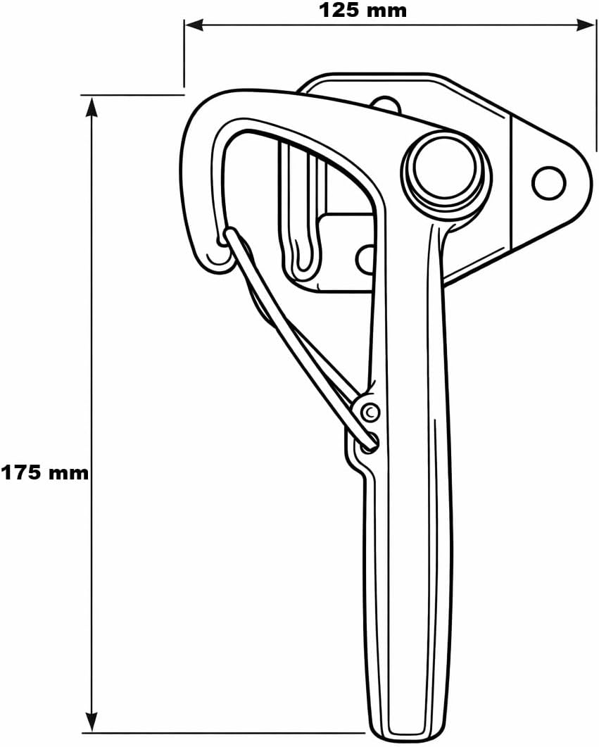 HGW Bordwandverschluss Anhänger Set Grösse 1 – inkl. Einfallösen & Gegenhalter – robuster Verschluss