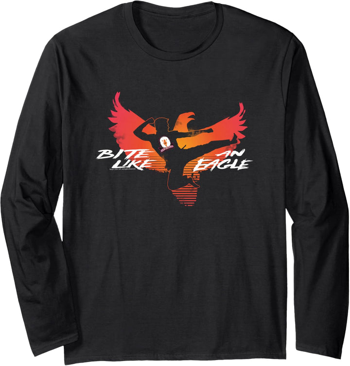 Cobra Kai Beissen wie ein Eagle Jump Kick Langarmshirt