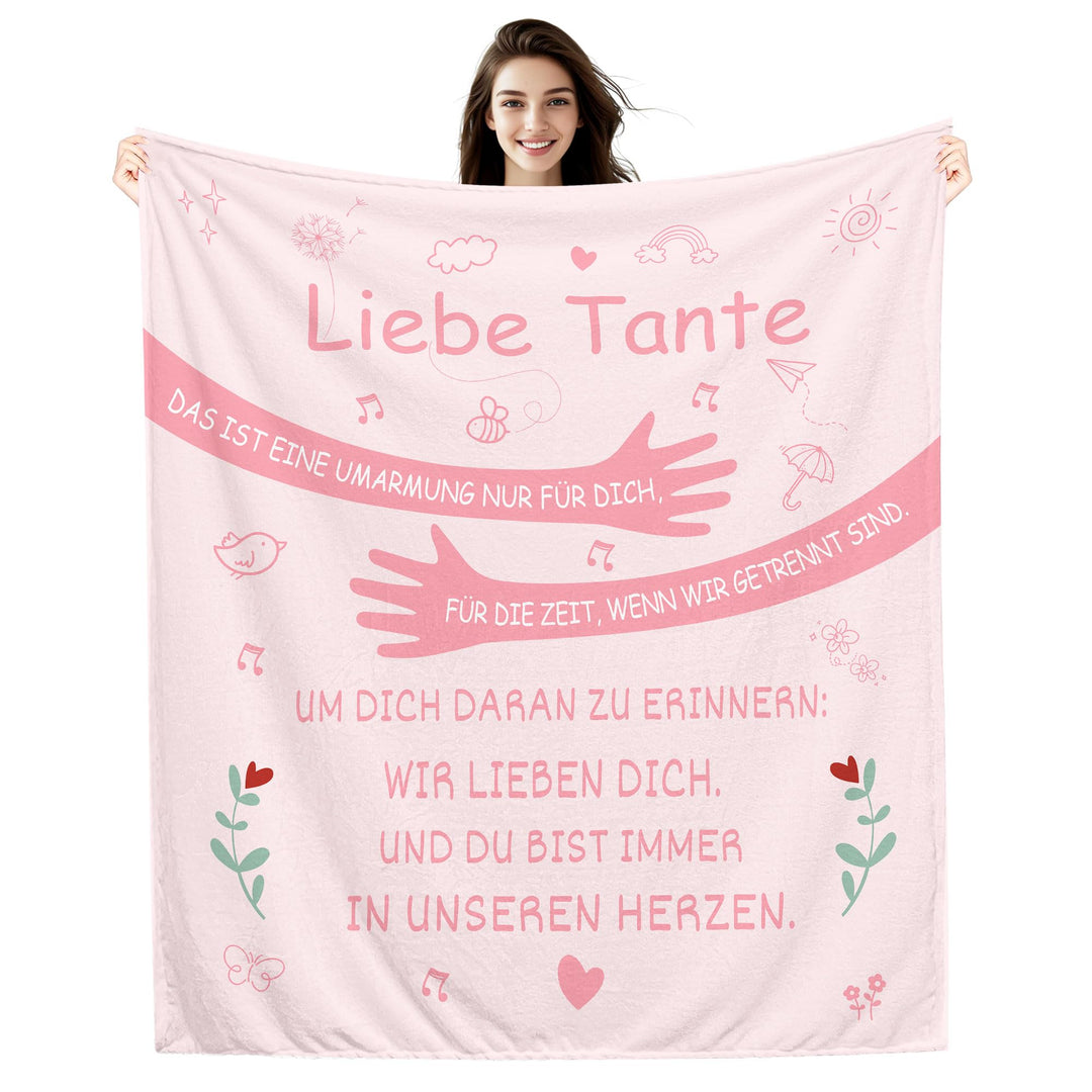 Amorea Liebe Tante Das ist eine Umarmung nur für Dich Um Dich daran zu erinnern Wir lieben Dich Und