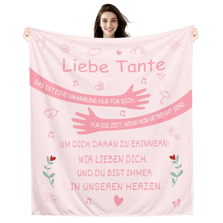 Amorea Liebe Tante Das ist eine Umarmung nur für Dich Um Dich daran zu erinnern Wir lieben Dich Und