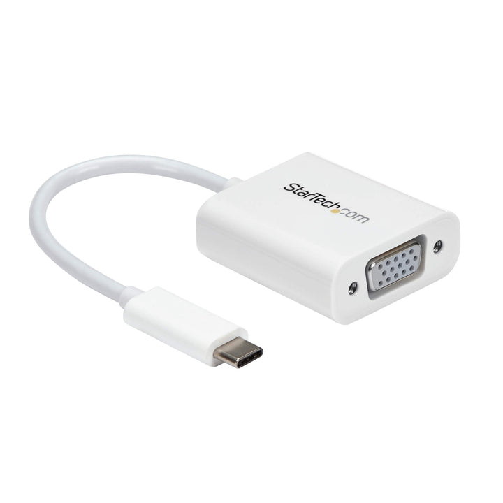 StarTech.com USB-C auf VGA Adapter - USB Typ-C zu VGA Video Konverter - Weiss VGA Weiss, VGA Weiss