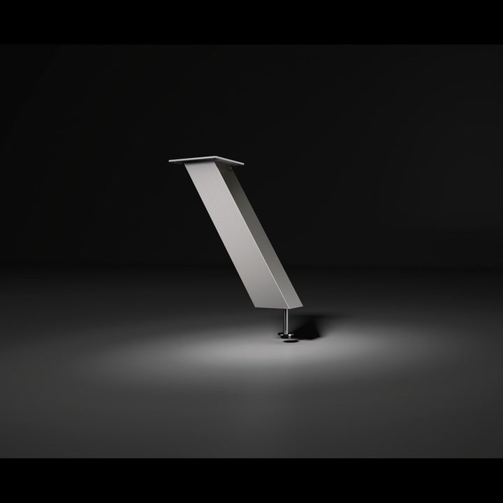 Bar-Konsole CAPRI schräg 60° | 50x50 mm | Aluminium silber | Höhe: 170 mm | 1 Stück, 170 mm