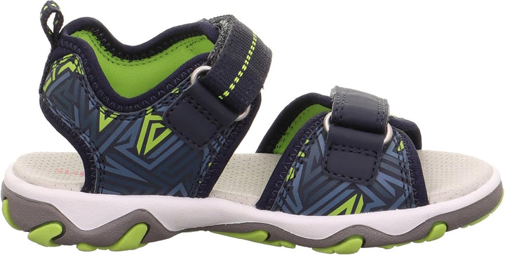 Superfit Jungen Mike 3.0 Sandale 25 EU Weit Blau Hellgrün 8040, 25 EU Weit Blau Hellgrün 8040