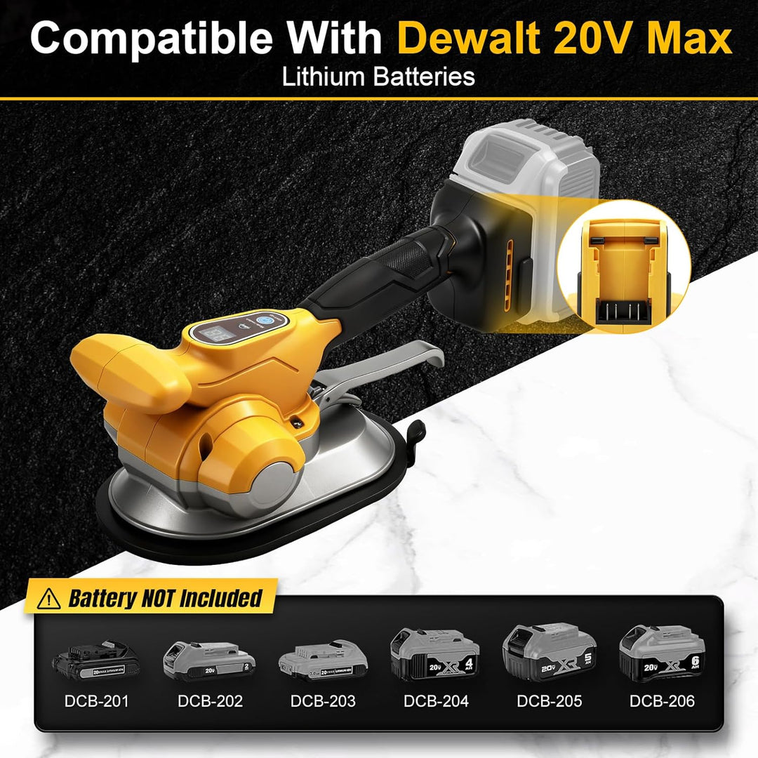 Fliesen-Vibrationswerkzeug mit 6 Einstellbaren Geschwindigkeiten, Kompatibel mit Dewalt 18V,20v Batt