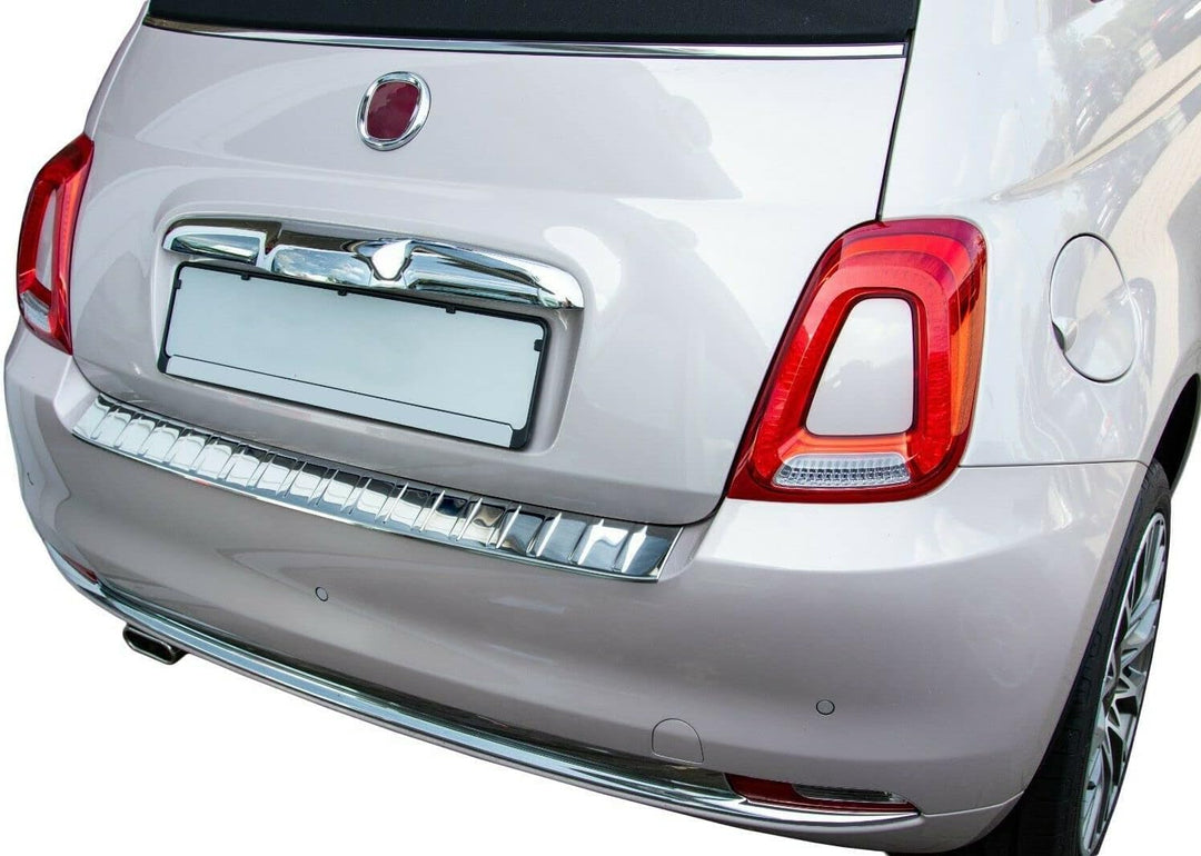 Ladekantenschutz Edelstahl CHROM kompatibel für FIAT 500 FACELIFT | 500C CABRIO 2016-2020 | premium