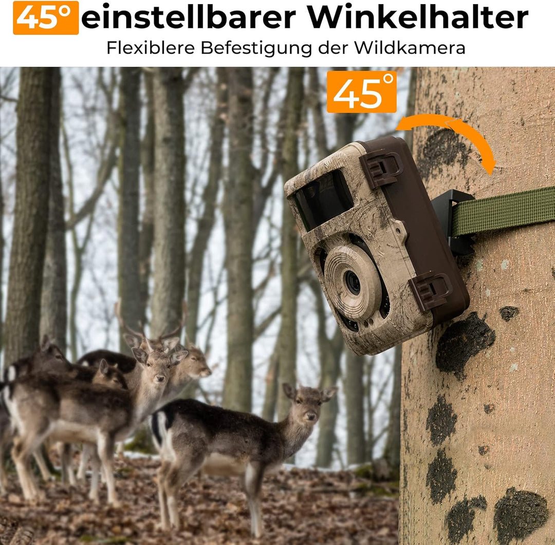 K&F Concept 48MP 4K WLAN Wildkamera handyübertragung, WiFi Wildkamera mit bewegungsmelder nachtsicht