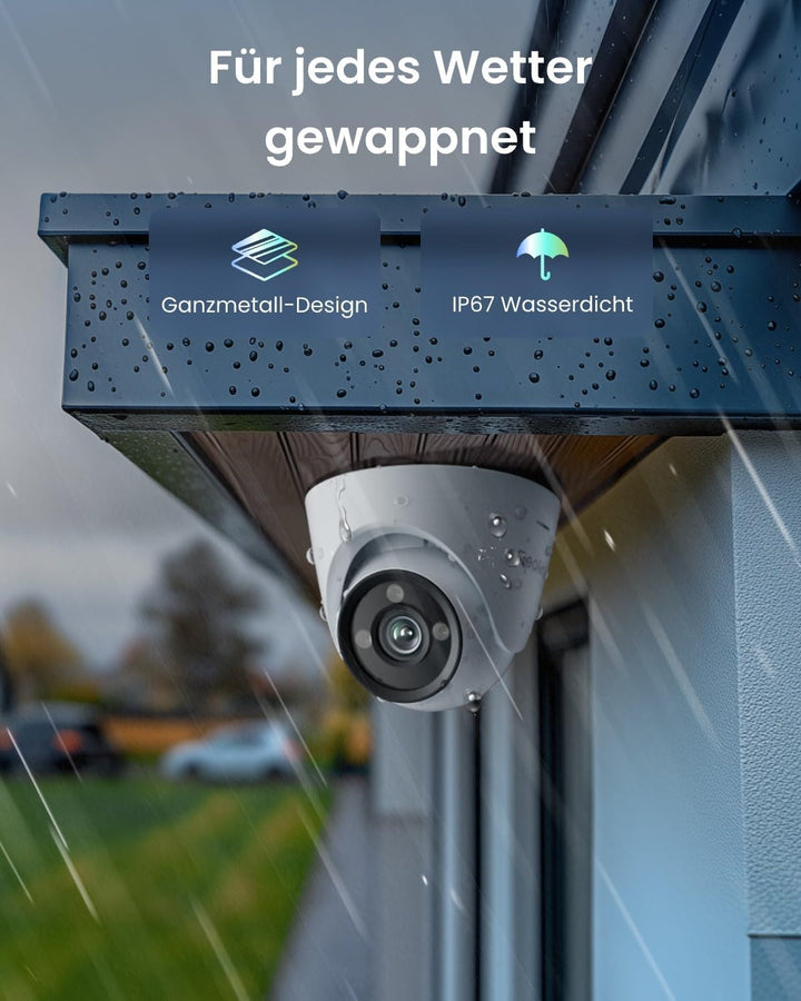Reolink CX820 ColorX PoE Kamera, 4K UHD, Echtfarben Nachtsicht, F1.0 Superblende, 1/1,8" Bildsensor,