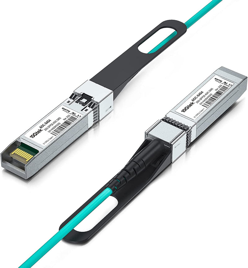 10Gtek 25G SFP28 SFP+ AOC Cable - 25GBASE Active Optical SFP Cable for Cisco SFP-10G-AOC3M, Ubiquiti