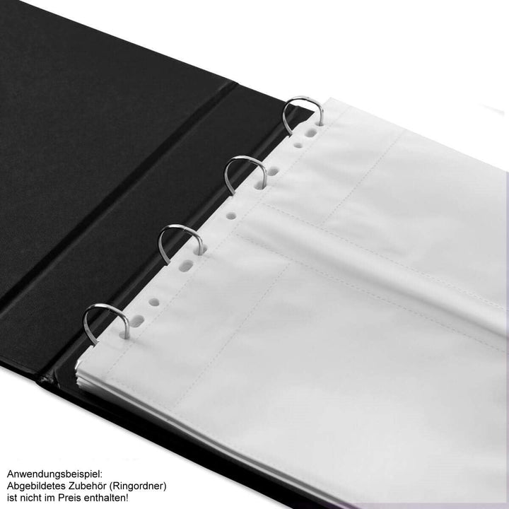 mashpaper Fotohüllen weiss 100 Stück 13x18cm Querformat für 2x2 Fotos 75644 13 x 18 cm, weiss, 100 H