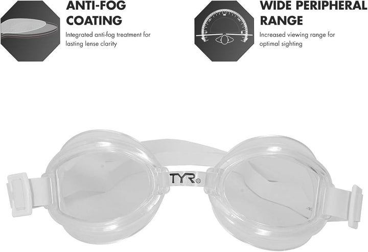 TYR Racetech Schwimmbrille farblos, farblos