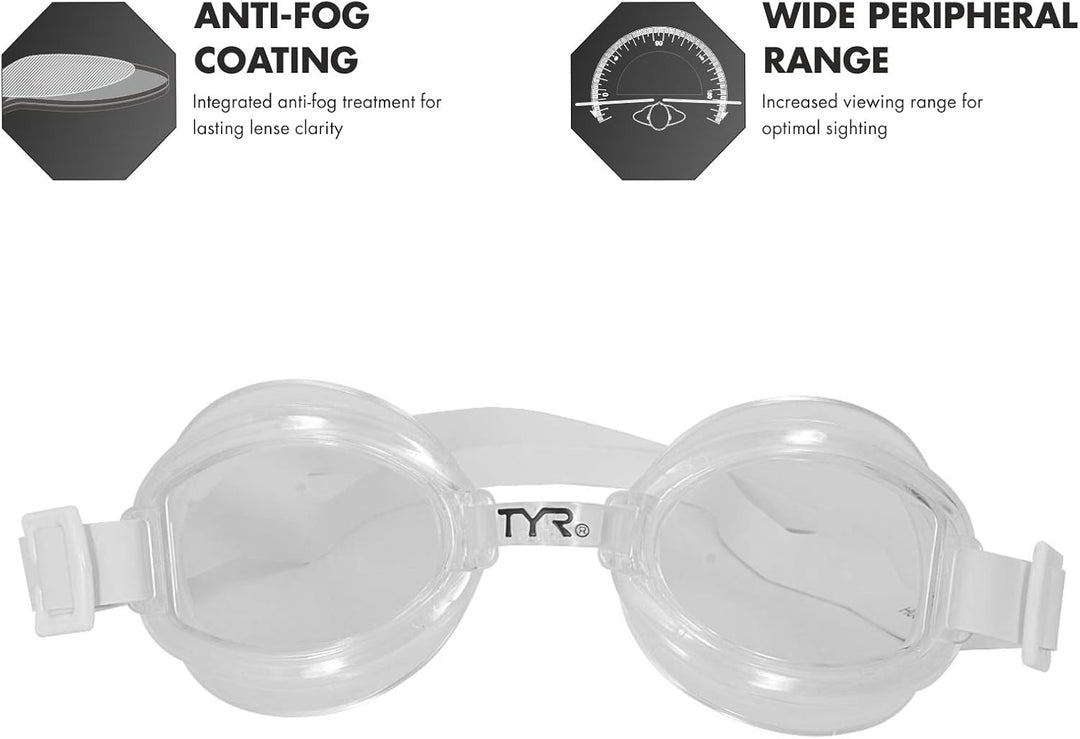 TYR Racetech Schwimmbrille farblos, farblos