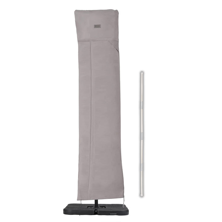 Sekey® Schutzhülle für Ampelschirm,Abdeckhauben für Sonnenschirm, Reissfest, Grau Grau 260 x 65cm