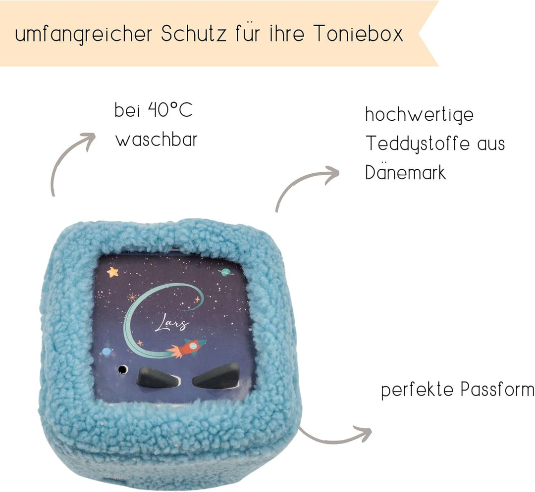 Milaboo® hochwertiger Teddybezug für Toniebox 1 und 2 – Handgefertigt in Deutschland, mit weichem Te