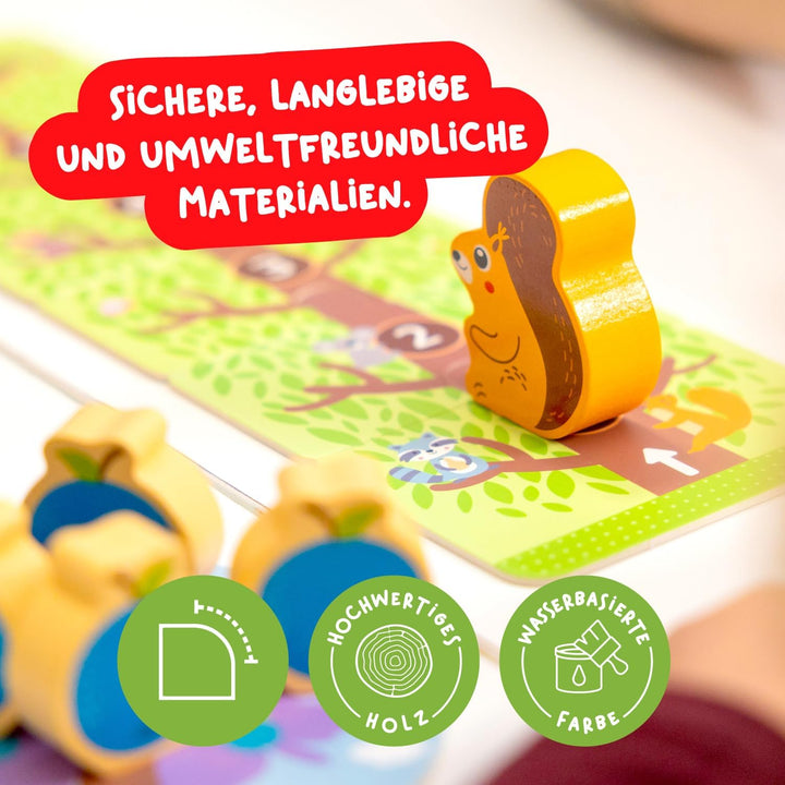 Nene Toys Früchte-Sammelspiel ab 2 Jahre – Kooperatives Brettspiel für Kleinkinder – Kinderspielzeug