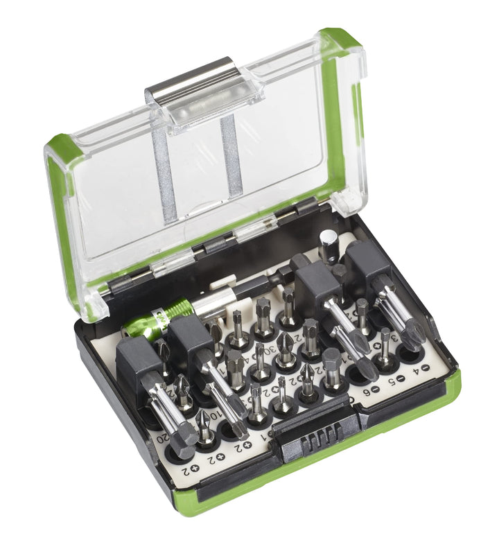 kwb Extreme Force Bit-Box – 28-tlg. inkl. schlagfeste Bits, Bit-Halter und 44652 Zoll Steckschlüssel