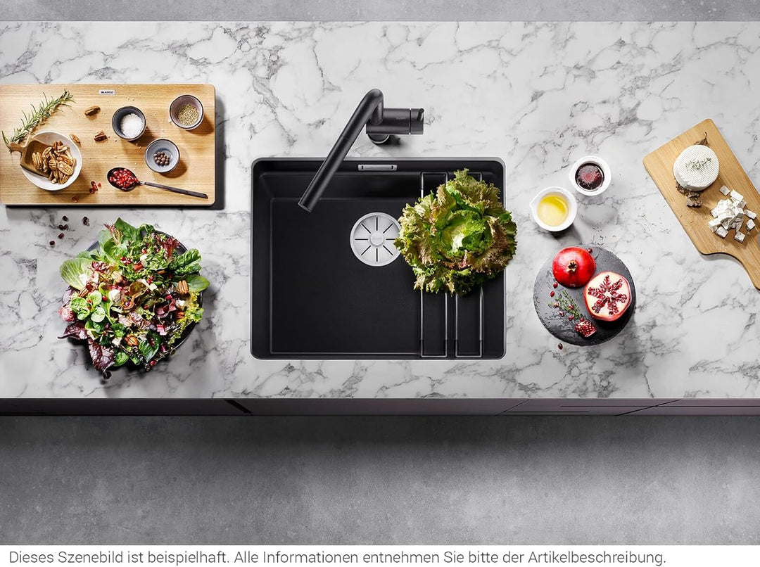 BLANCO ETAGON 500-U | SILGRANIT cafe | Einbauart: Unterbau | ohne Ablauffernbedienung, mit Zubehör |