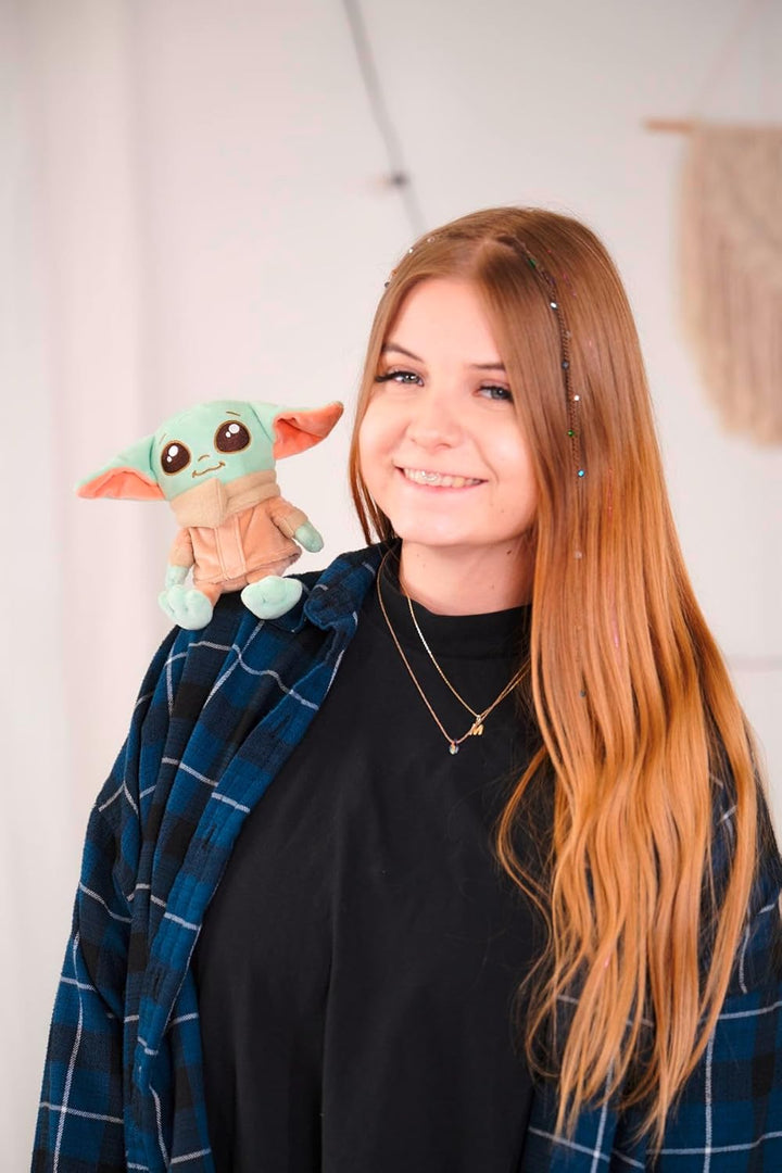 Simba Star Wars The Mandalorian & Grogu Schulter-Kuscheltier – magnetisches Stofftier mit Umhang, zu