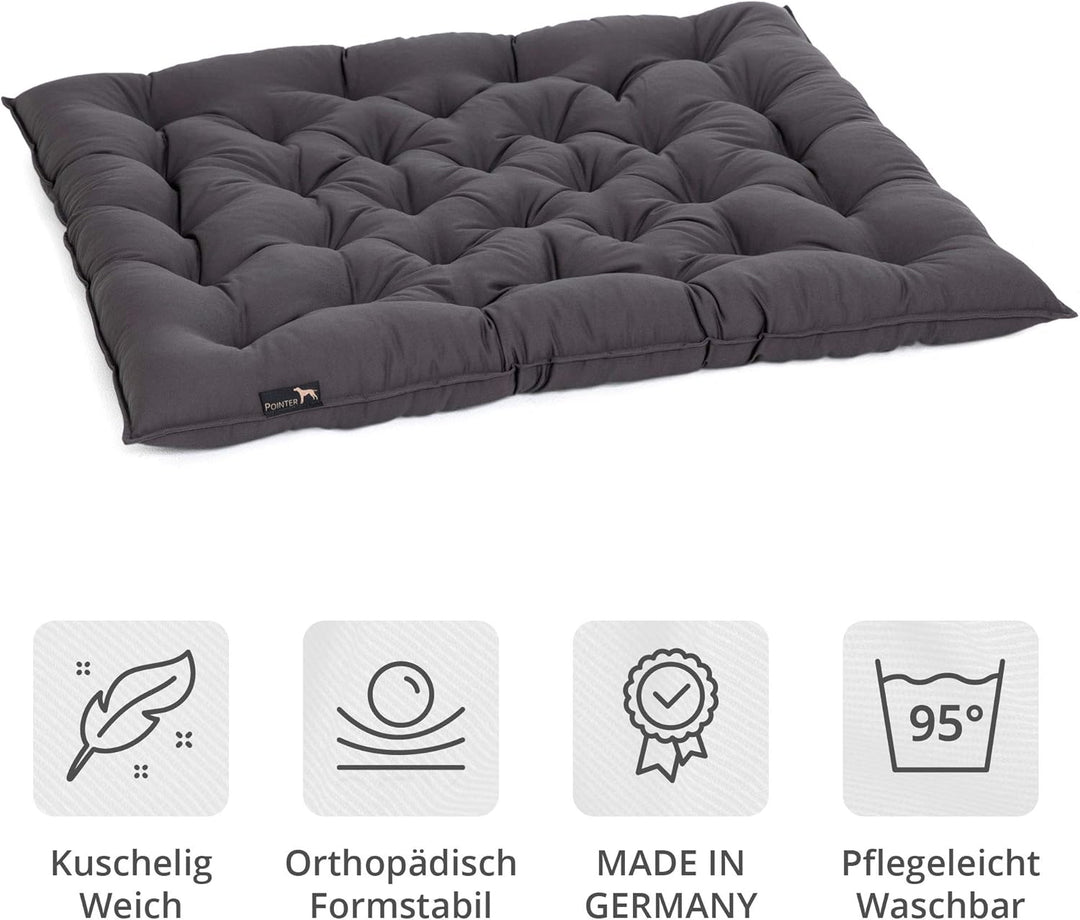 Pointer | Urban Hundekissen Grosse Hunde, 80x70 cm - Orthopädisches Hundebett Waschbar bis 95°C, Ger