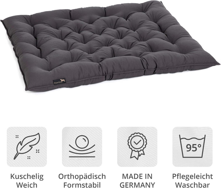 Pointer | Urban Hundekissen Grosse Hunde, 80x70 cm - Orthopädisches Hundebett Waschbar bis 95°C, Ger