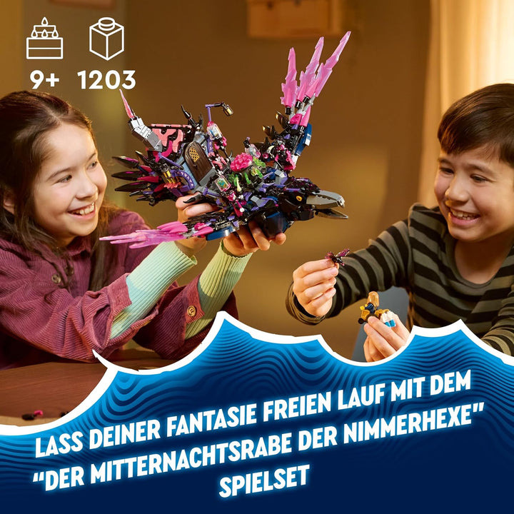 LEGO DREAMZzz 3in1 The Never Witch’s Midnight Raven Animal Toy for 9 Plus Year Old Boys &amp; Girls, Reb