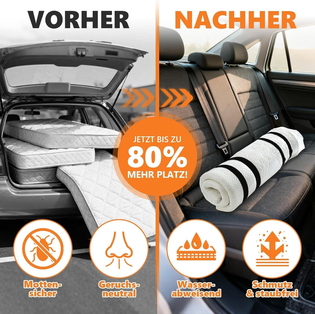 Dicke, starke Jumbo-Vakuum-Aufbewahrungsbeutel (240 x 250 cm) – für Matratzen (Super King/Double/Que