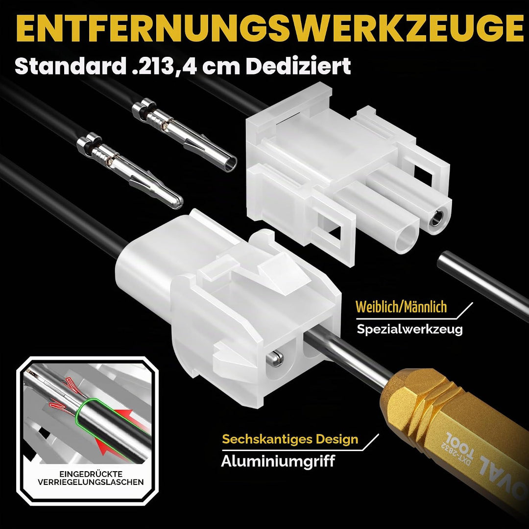 DxCRIMP Crimpzange Set mit 2-12-polig MLX .084" (6,35mm) Steckver - kompatibel mit Molex MLX &amp; TE Un