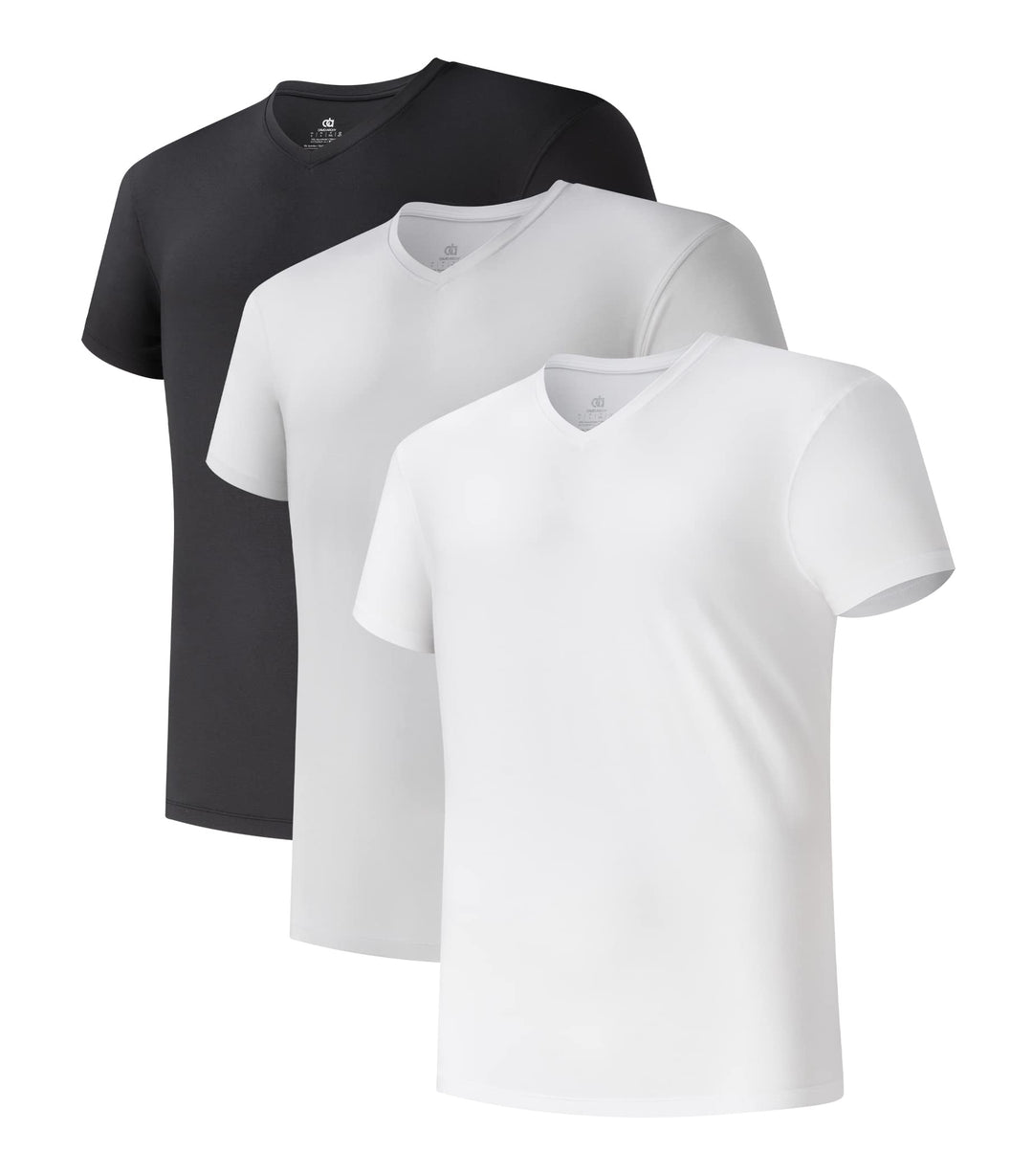 DAVID ARCHY Herren Unterhemd 2/3/5er Pack Atmungsaktive Business Unterhemd T-Shirts Weich Kurzarm Sh