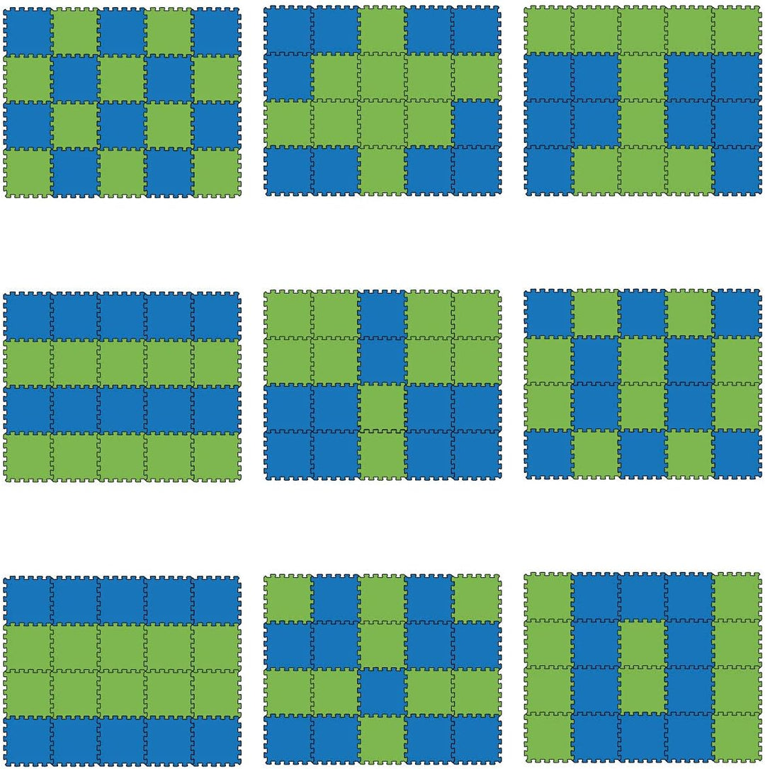 LittleTom 18 Teile Spielmatte Baby ab Null - 30x30 Schaumstoff Puzzlematte Kinder Isomatte Baby Spie