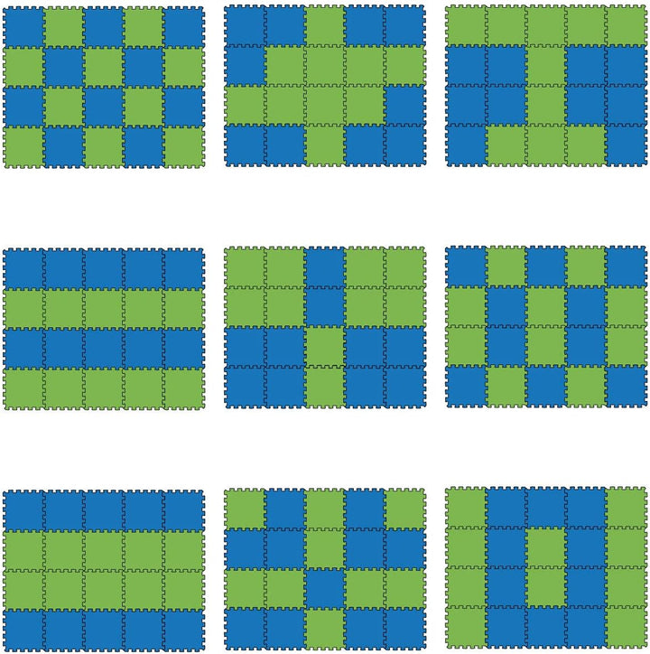 LittleTom 18 Teile Spielmatte Baby ab Null - 30x30 Schaumstoff Puzzlematte Kinder Isomatte Baby Spie