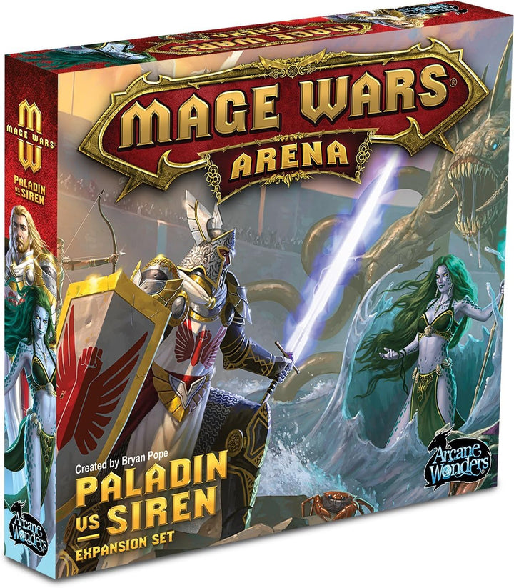 Arcane Wonders ARWWX3PS Brettspiel Mage Wars Paladin vs. Siren Expansion